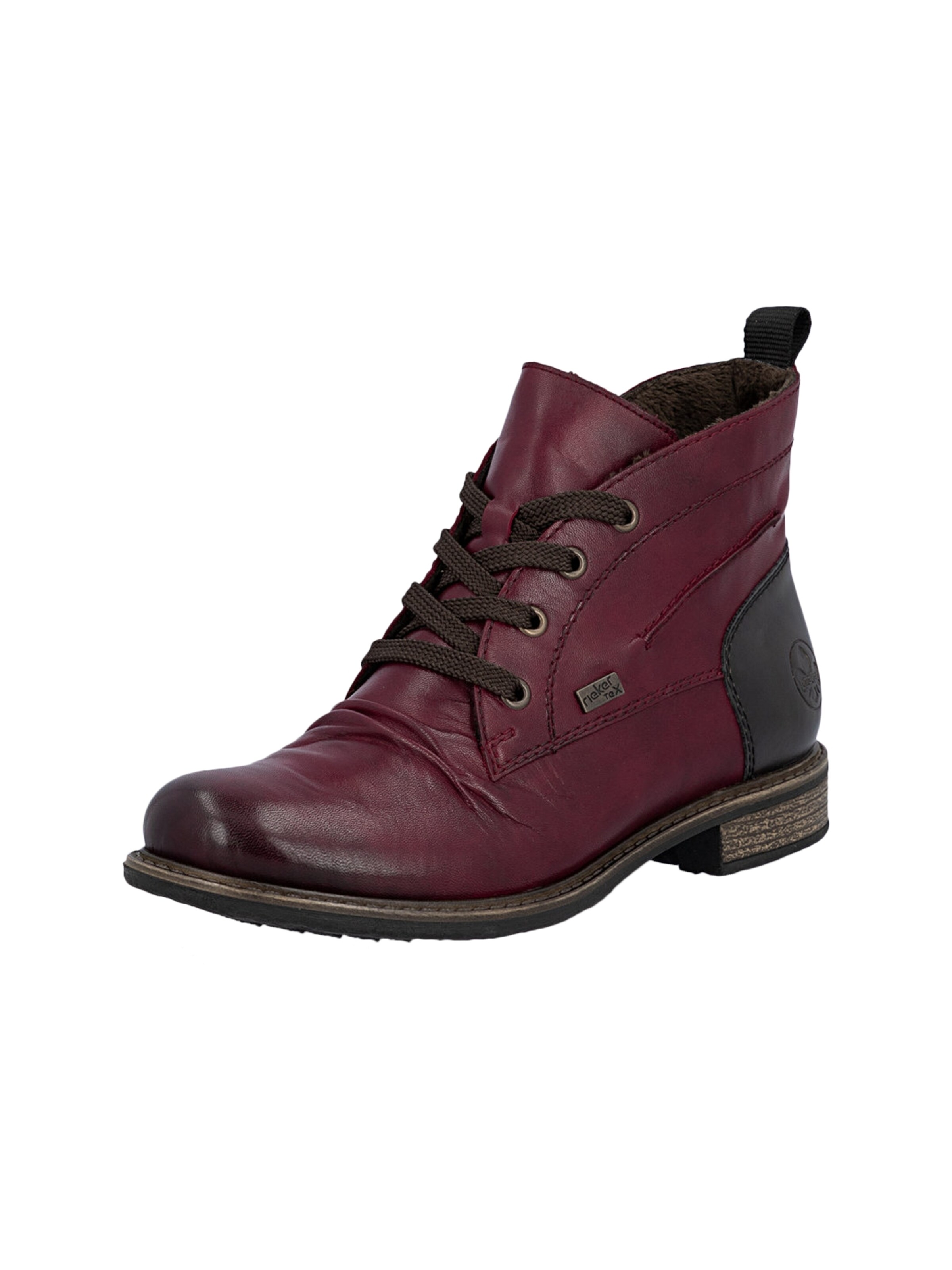 Bottines 'Lederstiefeletten „Odeon“' Rieker en rouge : devant