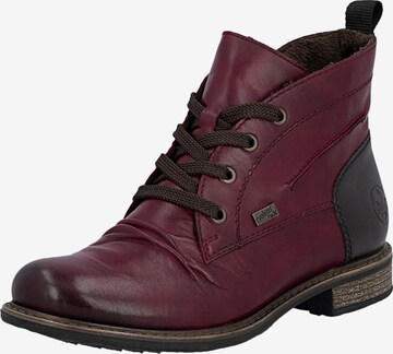 Bottines 'Lederstiefeletten „Odeon“' Rieker en rouge : devant