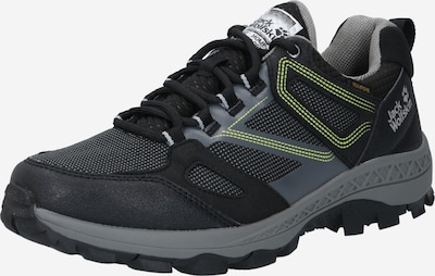 JACK WOLFSKIN Lågsko 'DOWNHILL TEXAPORE LOW M' i grå / neongrön / svart, Produktvy