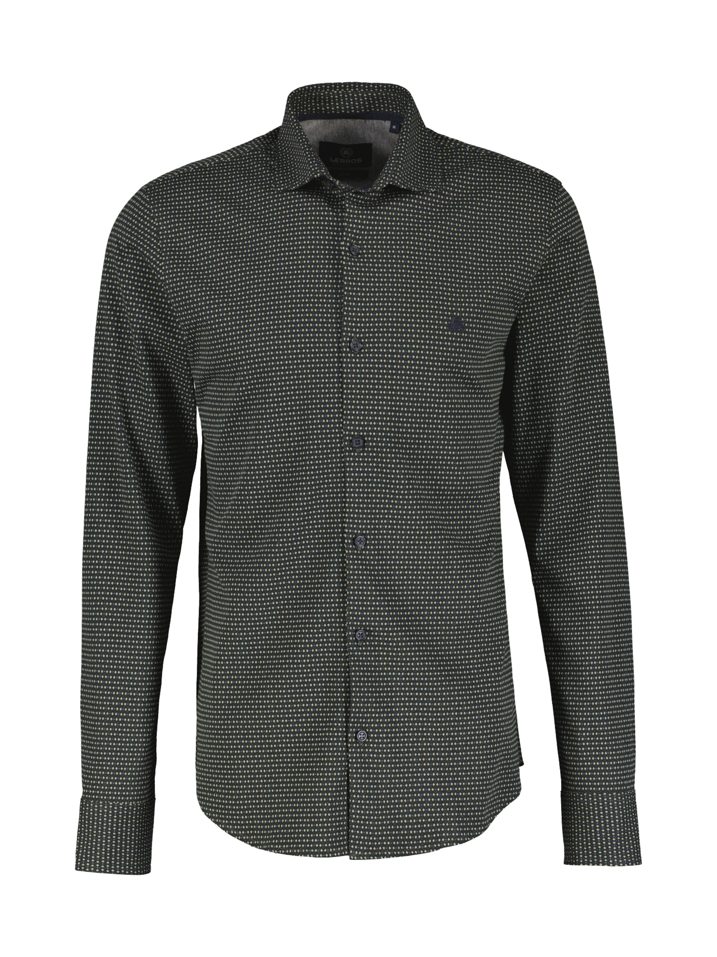 LERROS Regular fit Overhemd in Groen: voorkant