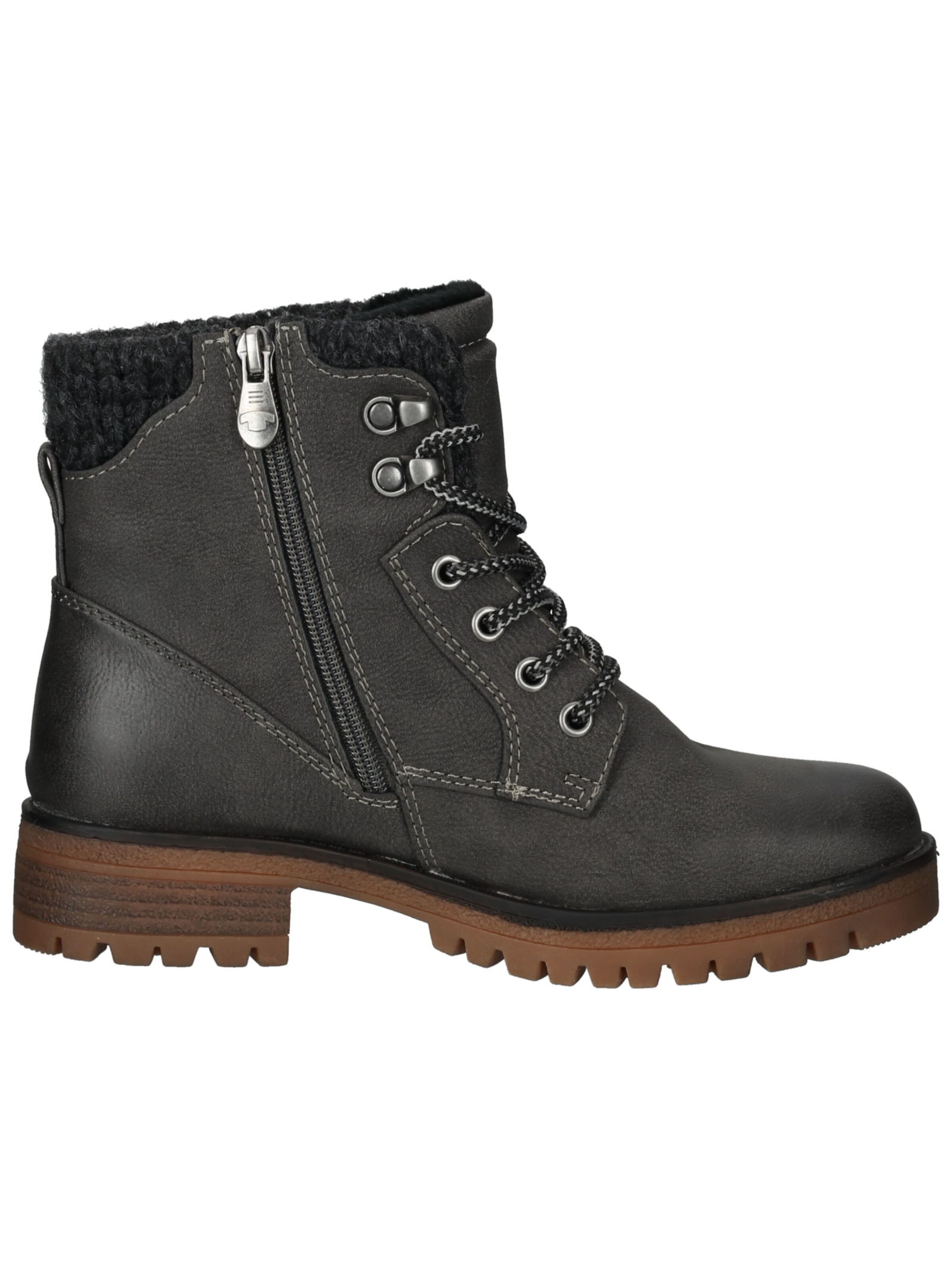 TOM TAILOR Ботинки на шнуровке в Серый