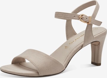 TAMARIS Strap Sandals in Beige: front