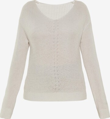 HALEE - Pullover em branco: frente