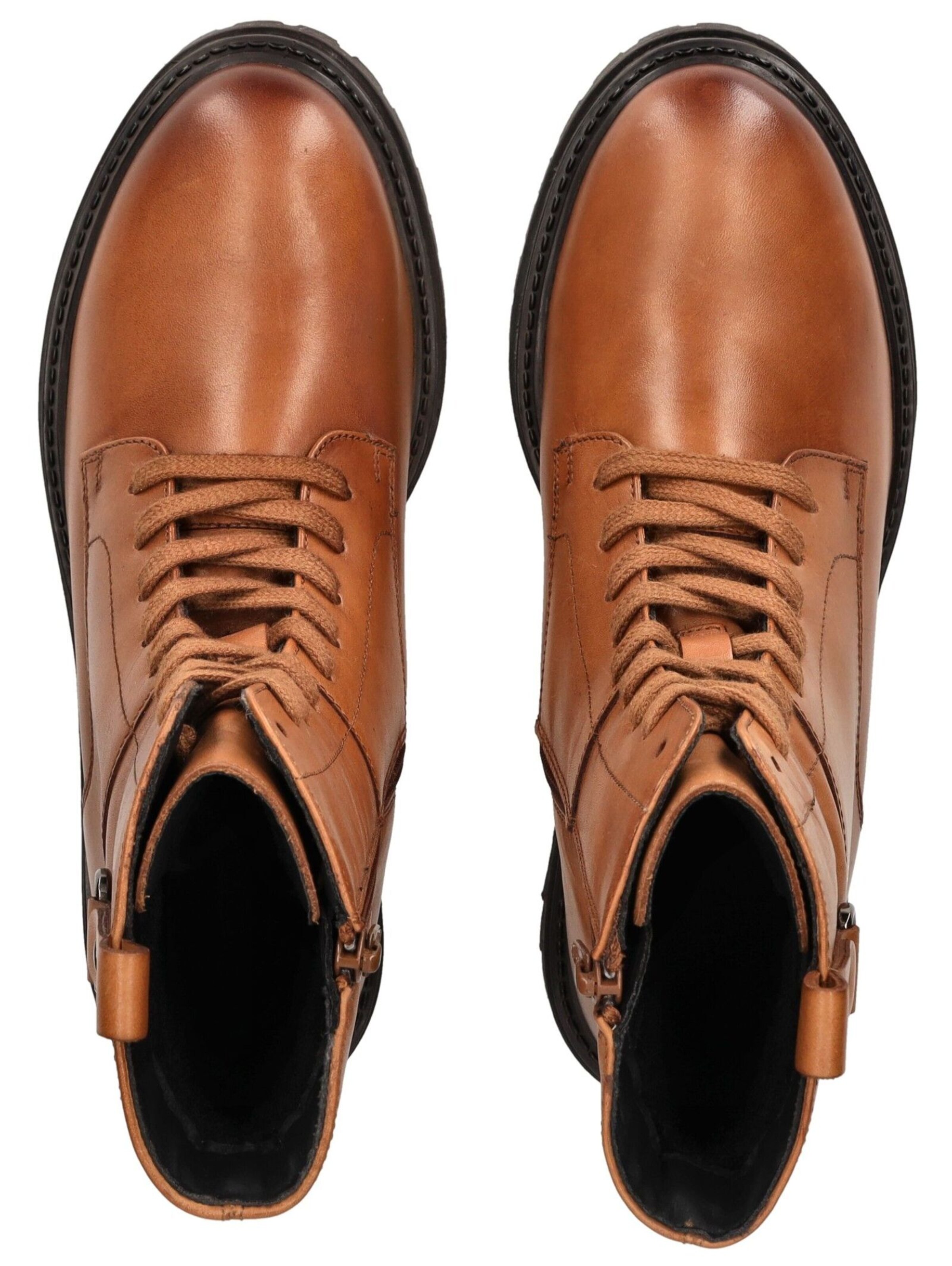 GEOX Schnürstiefelette in Braun