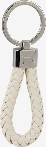 Porsche Design Schlüsselanhänger in Weiß: Vorderseite