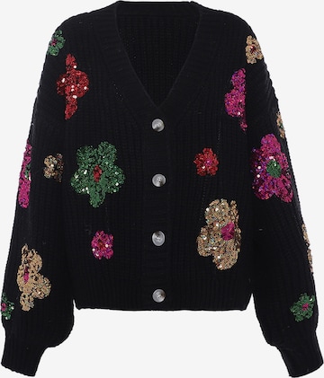 Cardigan faina en noir : devant