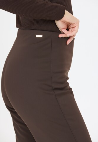 Athlecia Regular Softshellhose 'Vikki' in Braun