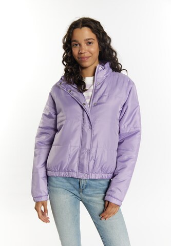 MYMO Between-Season Jacket in Purple: front