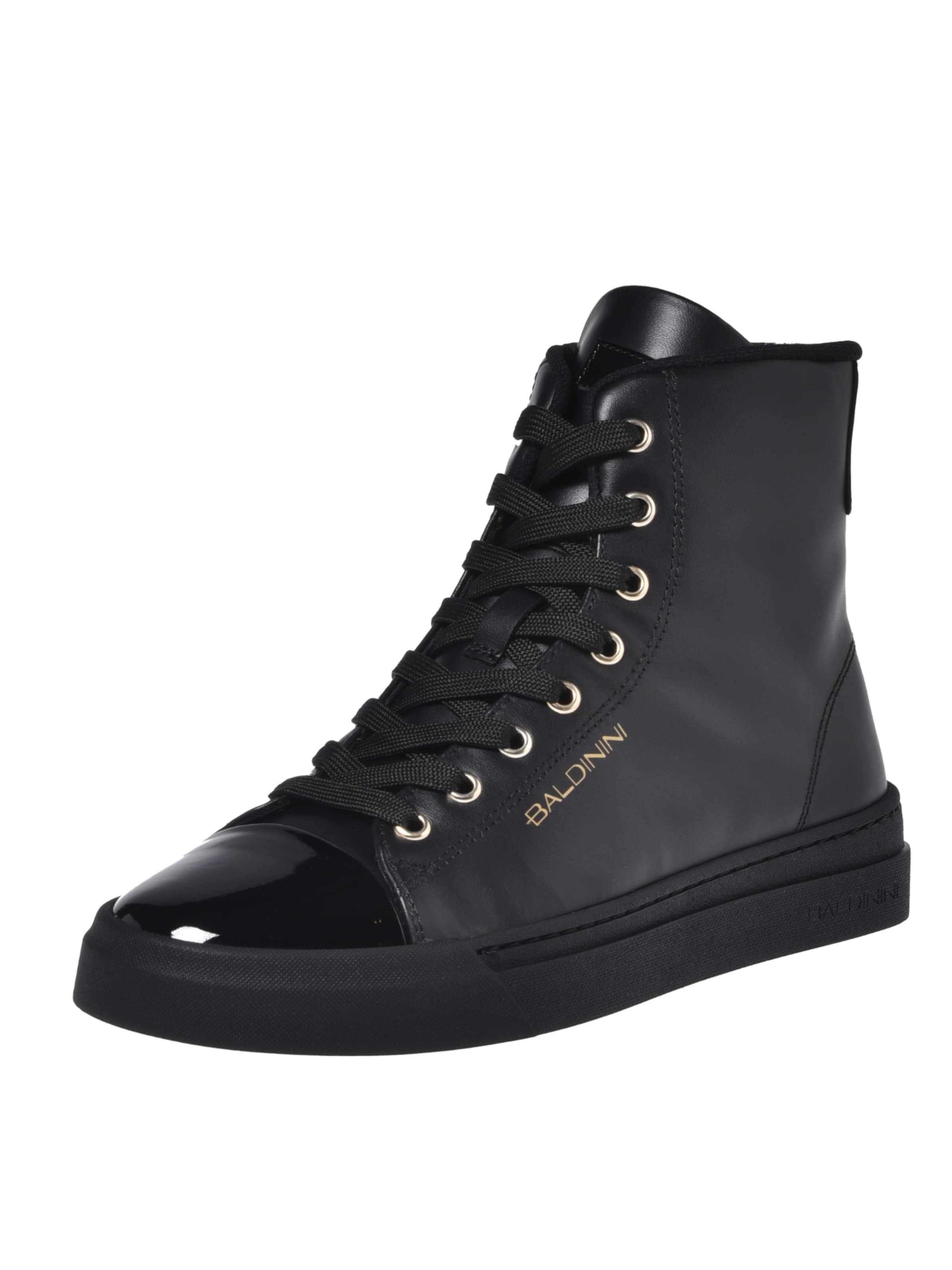 BALDININI Sneakers hoog in Zwart: voorkant