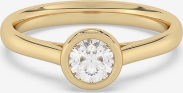 Bague Diam Addict en jaune : devant