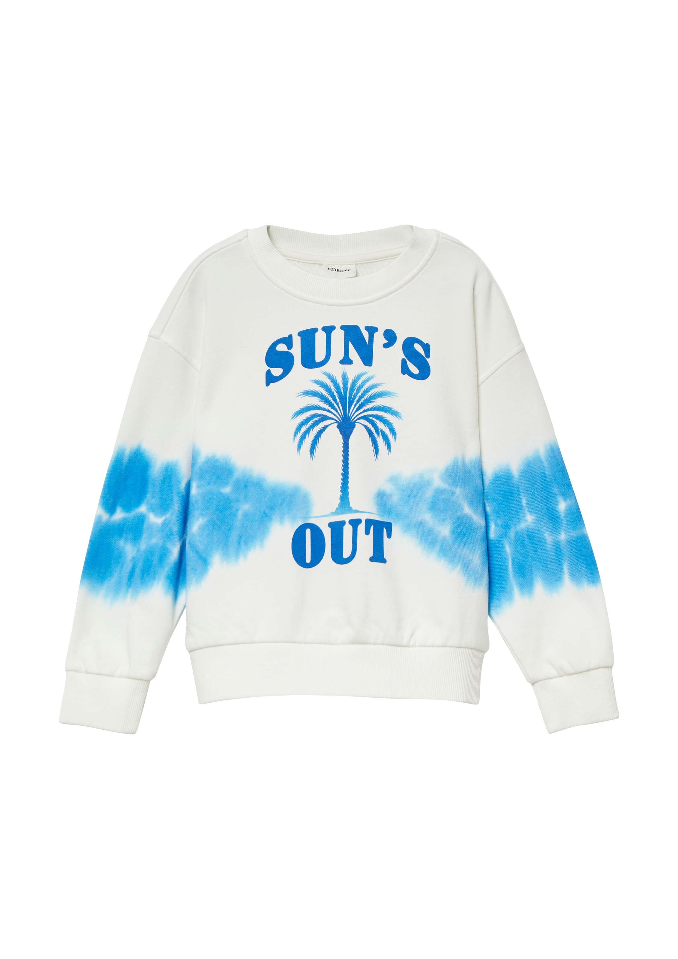 Sweat-shirt s.Oliver en beige : devant