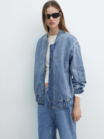 MANGO Between-Season Jacket 'Bombon' in Blue: front