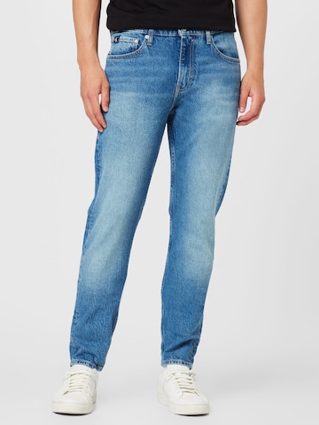 Coupe slim Jean Calvin Klein Jeans en bleu : devant