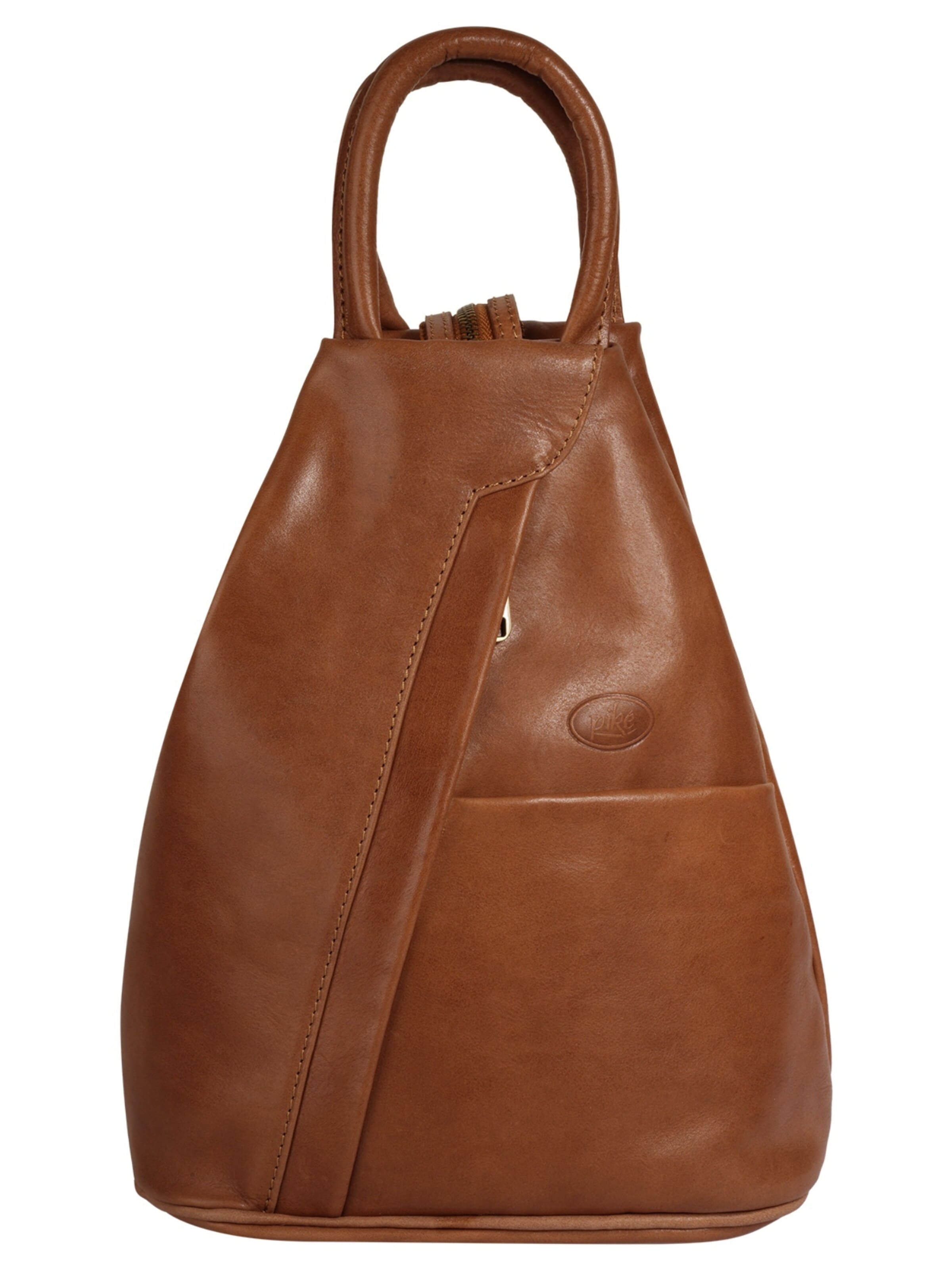 Sac à dos piké en marron : devant