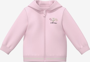 Veste de survêtement s.Oliver en rose : devant