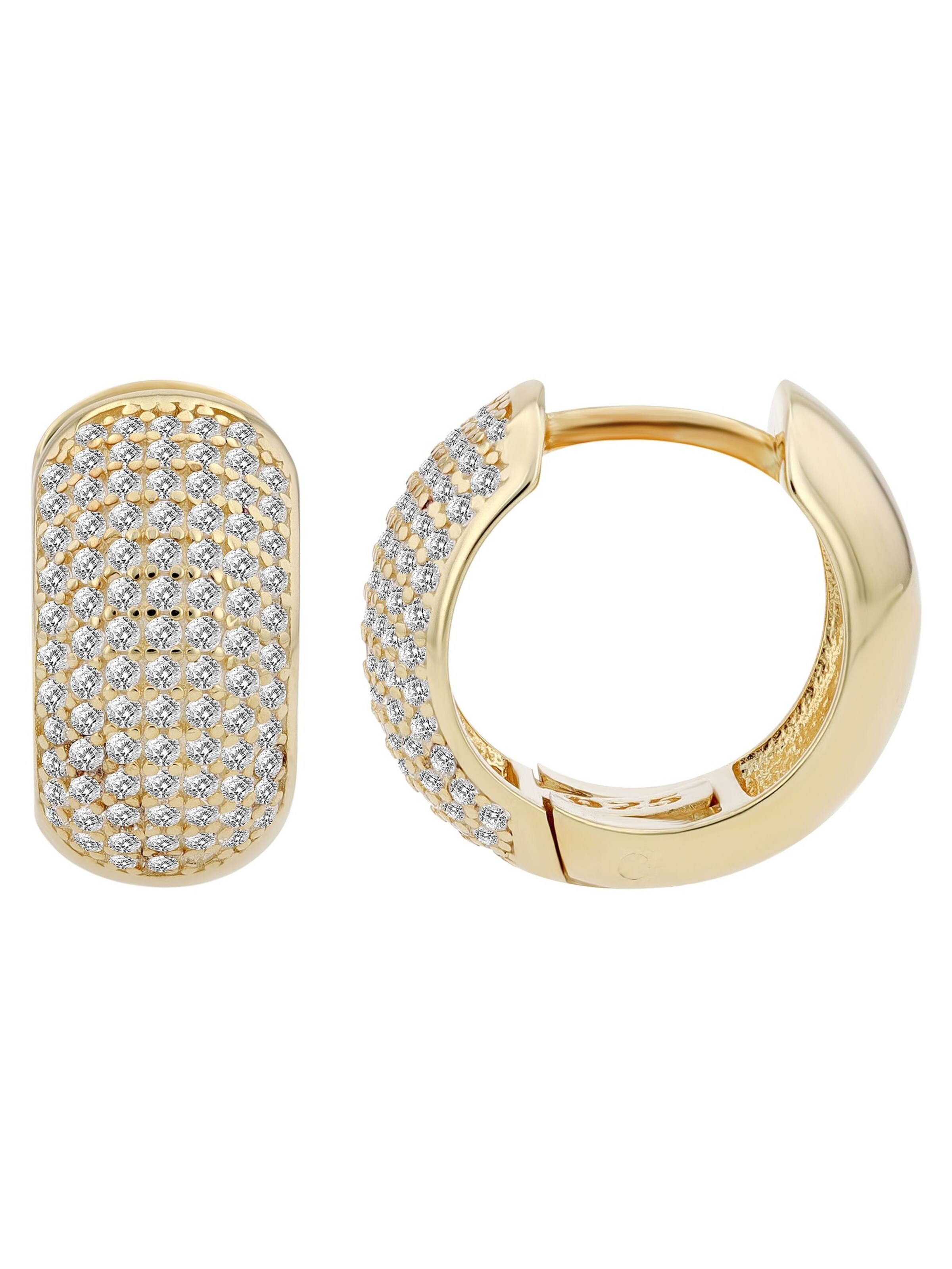 Akzent Ohrringe 'Lavanda, 925 Sterlingsilber, langlebig'‌‌‌‌‌ in Gold