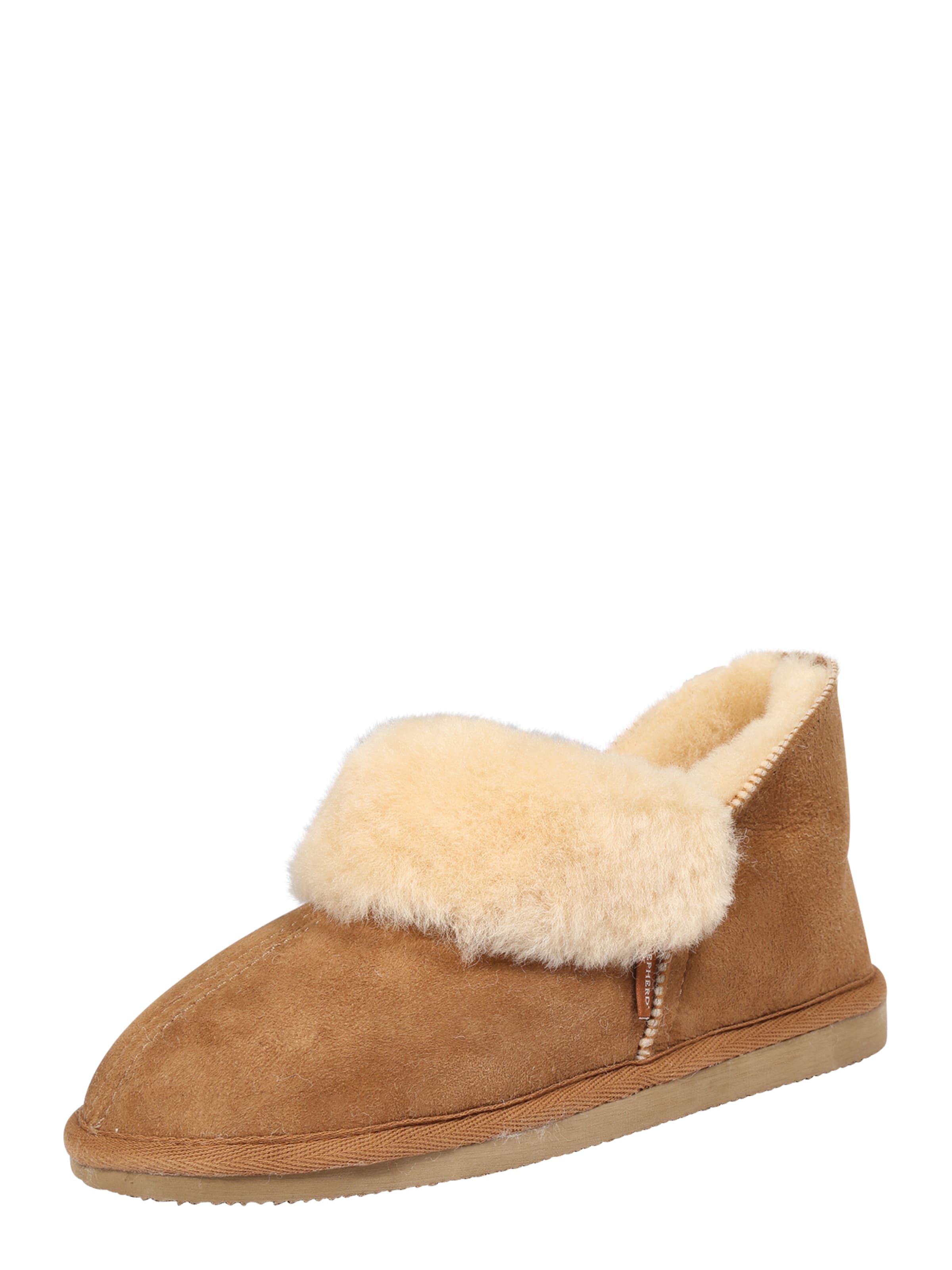 Pantoufle SHEPHERD en marron : devant