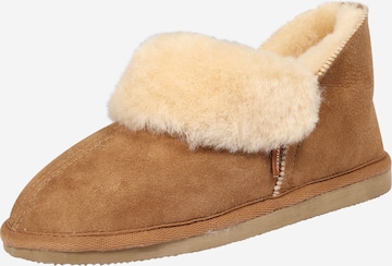 Pantoufle SHEPHERD en marron : devant