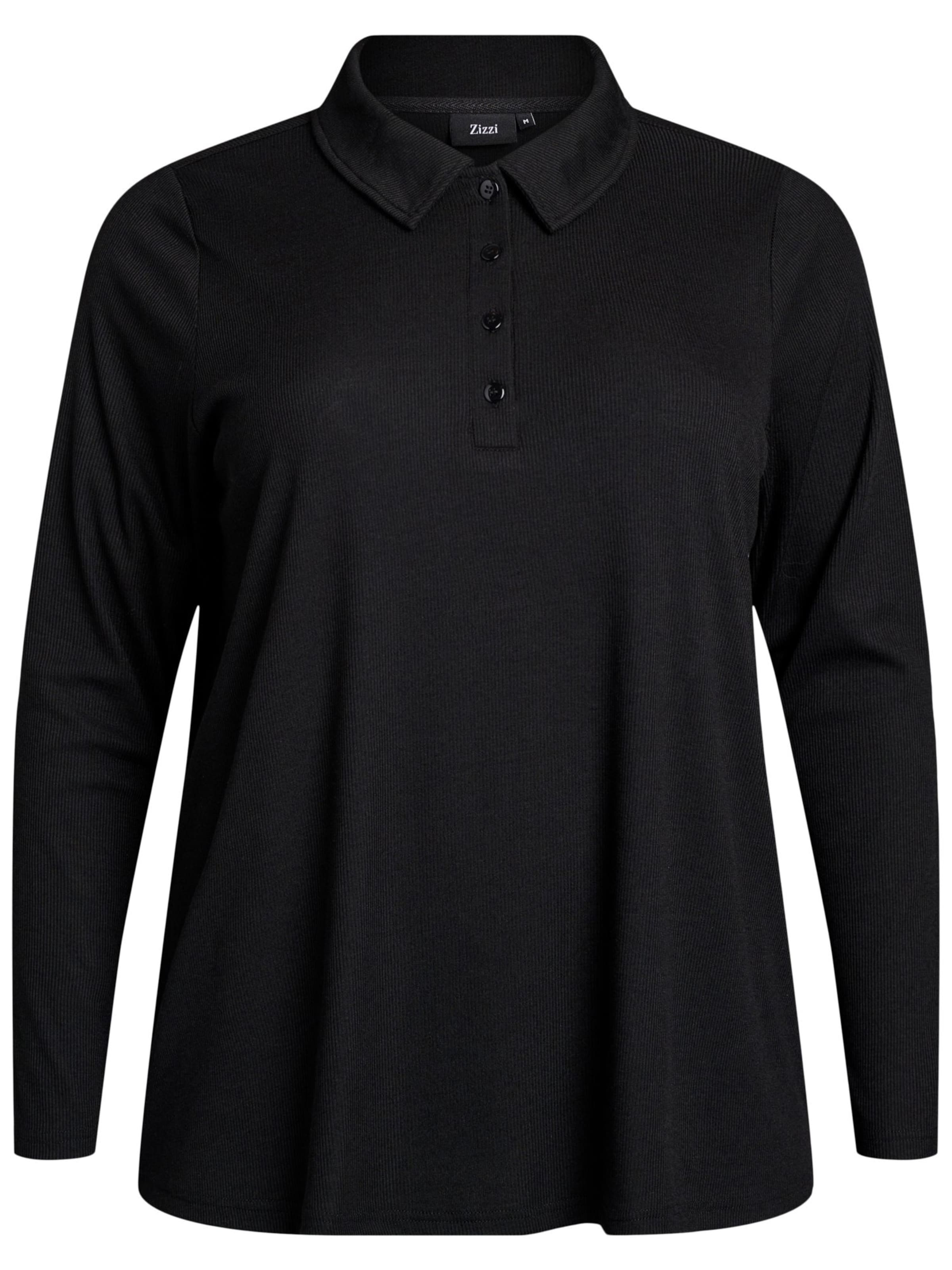 Zizzi Футболка &#x27;Cainna&#x27; в Черный: спереди