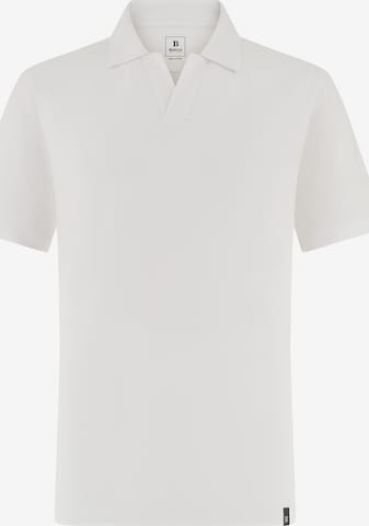 Boggi Milano Poloshirt in Weiß: Vorderseite