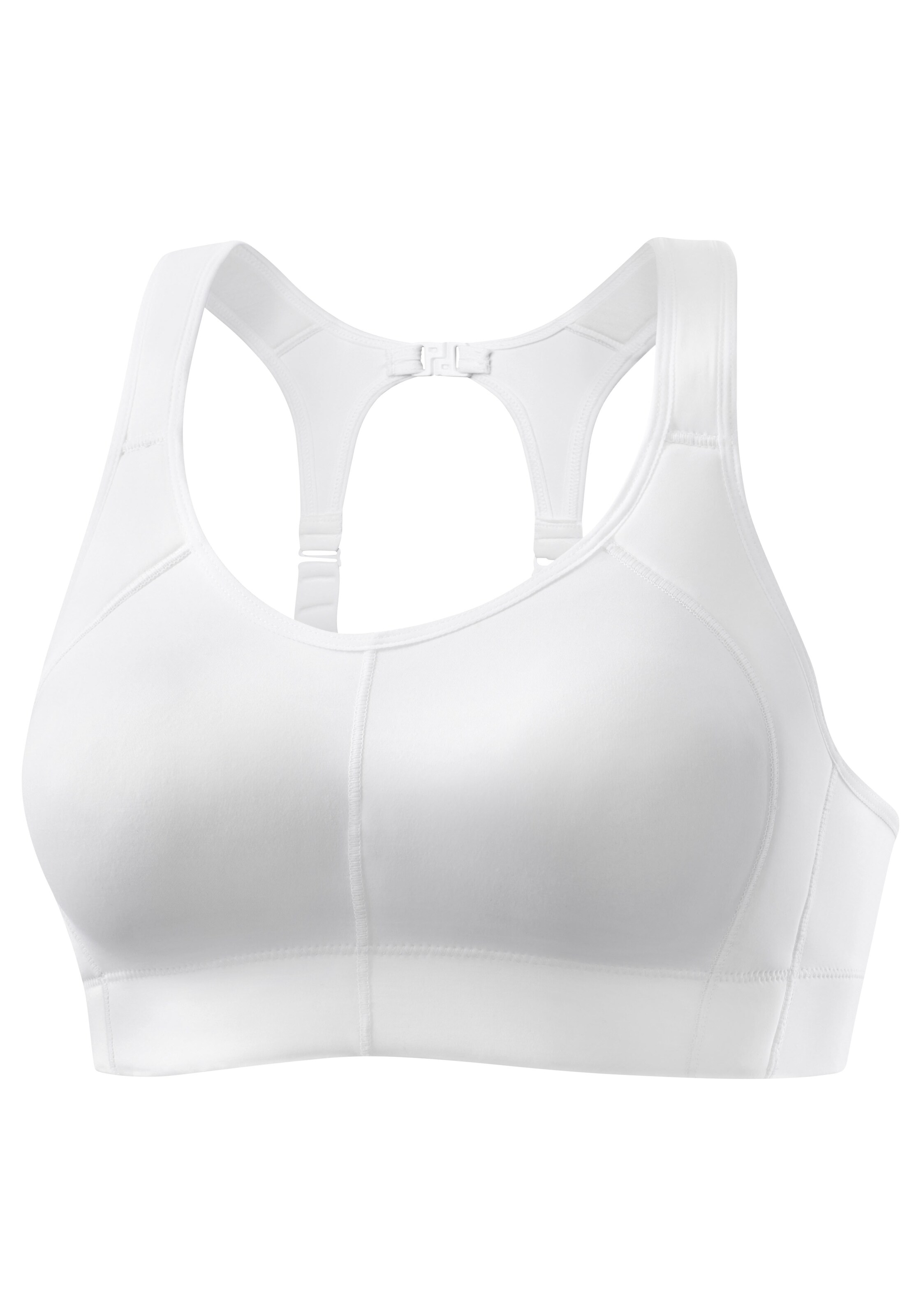 LASCANA ACTIVE - Bustier Sujetador deportivo en blanco: frente