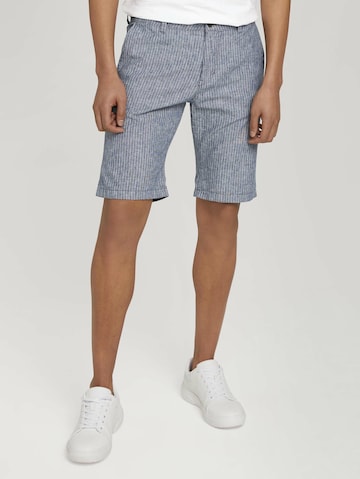 TOM TAILOR DENIM Slimfit Shorts in Blau: predná strana