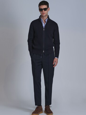 Lufian Gebreid vest in Blauw