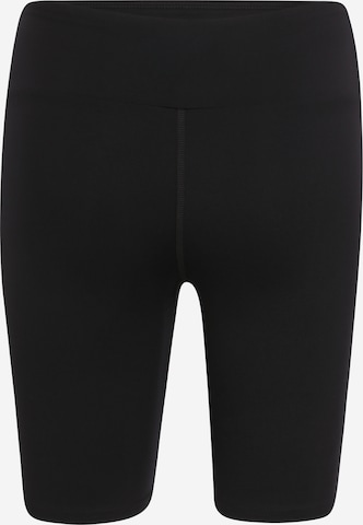 Hey Honey Skinny Workout Pants 'Biker' in Black: front