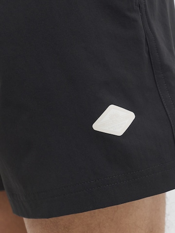 JACK & JONES Zwemshorts 'Jack & Jones Heren Zwemshort JPSTMAUI TROPIC Effen' in Zwart