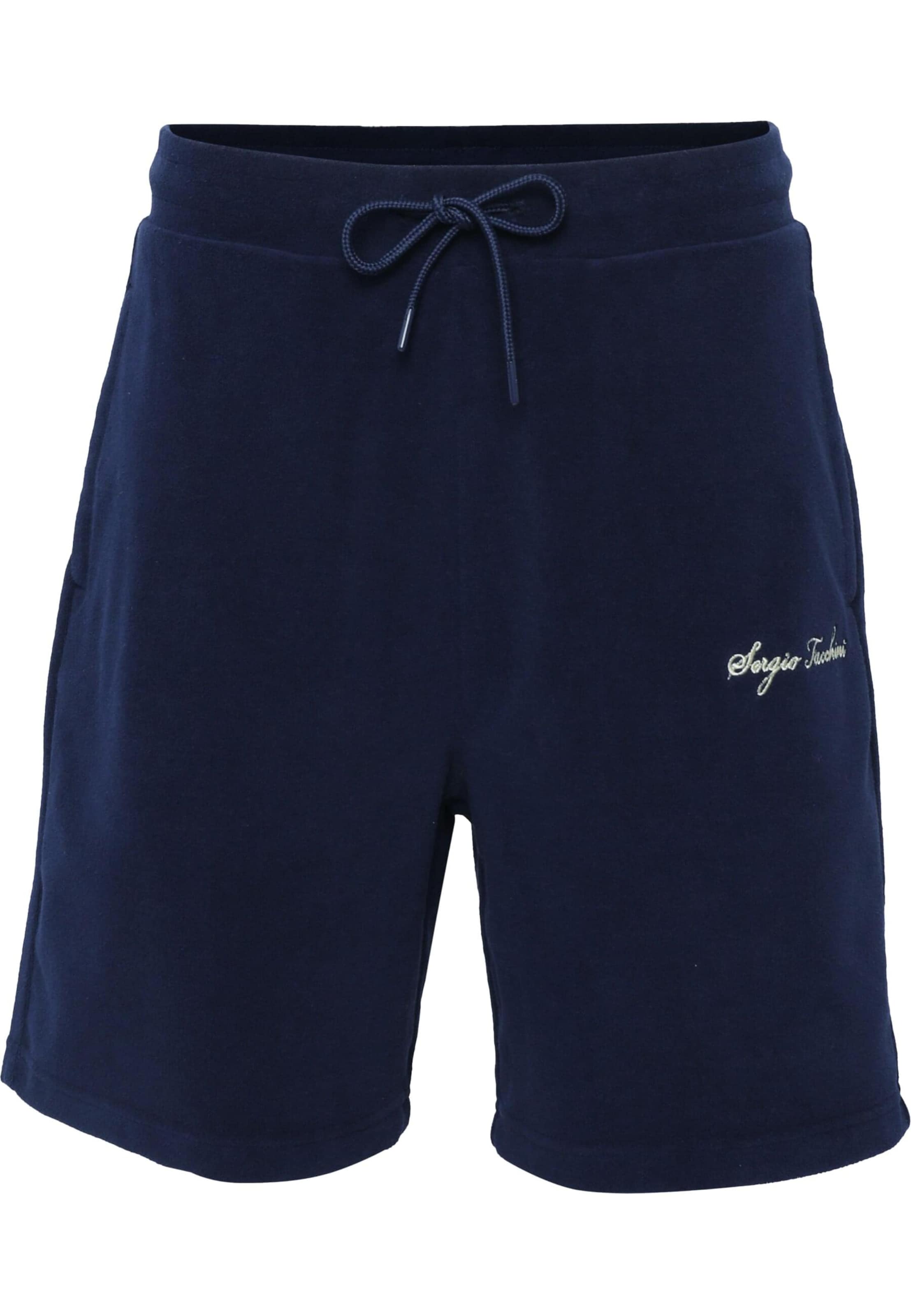 Loosefit Pantaloni sportivi 'Milano' di Sergio Tacchini in blu: frontale