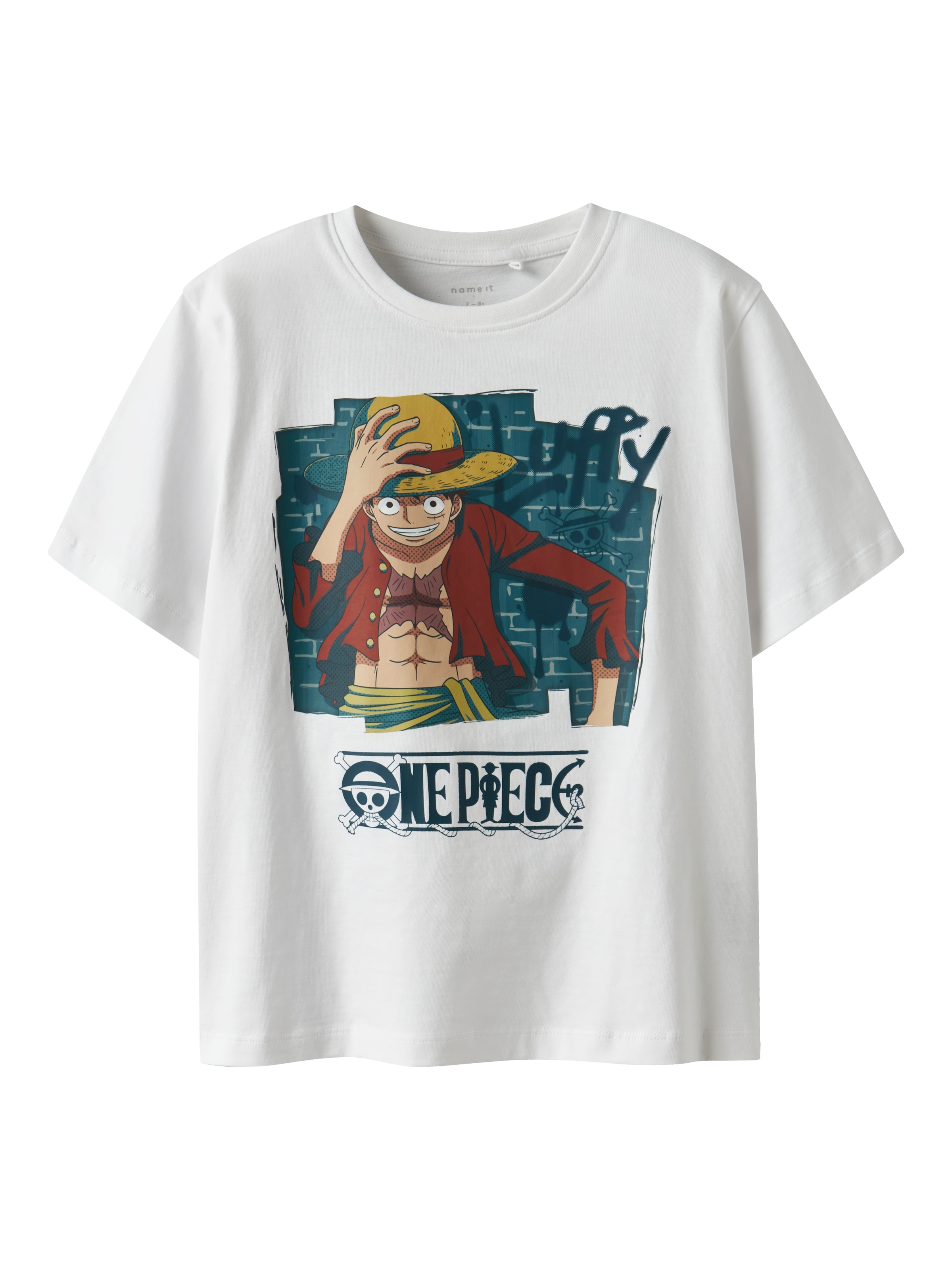 NAME IT Μπλουζάκι 'NKMJob' σε λευκό: μπροστά