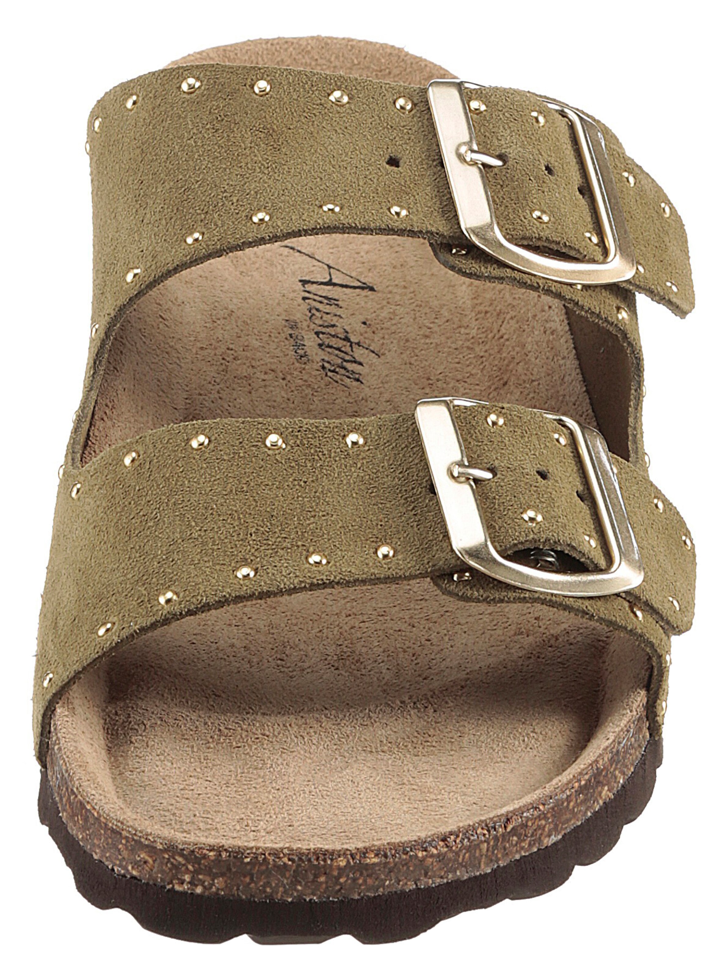 Aniston Mules in Green