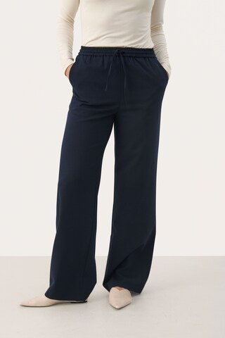 Part Two Wide Leg Hose in Blau