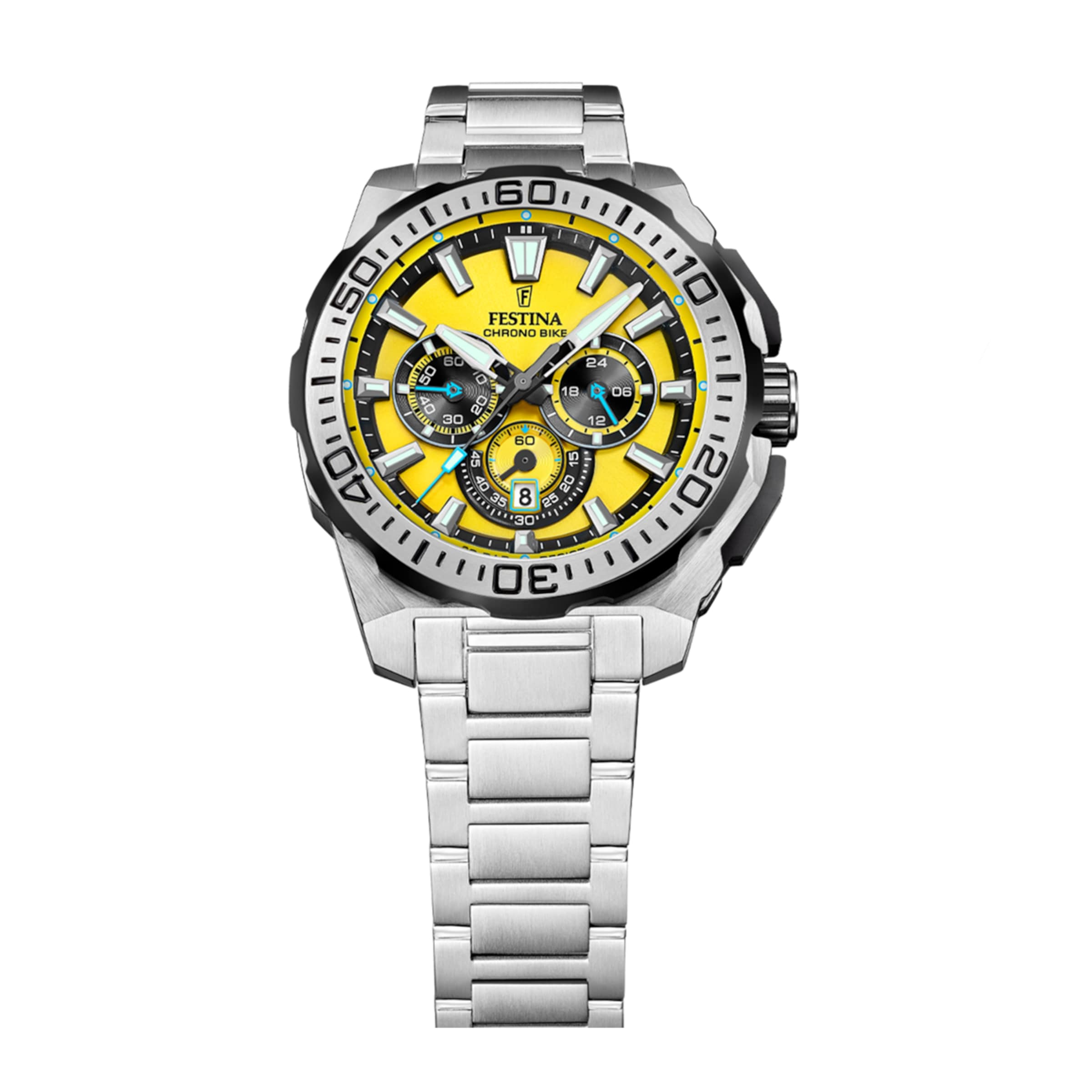 Montre à affichage analogique FESTINA en jaune : devant