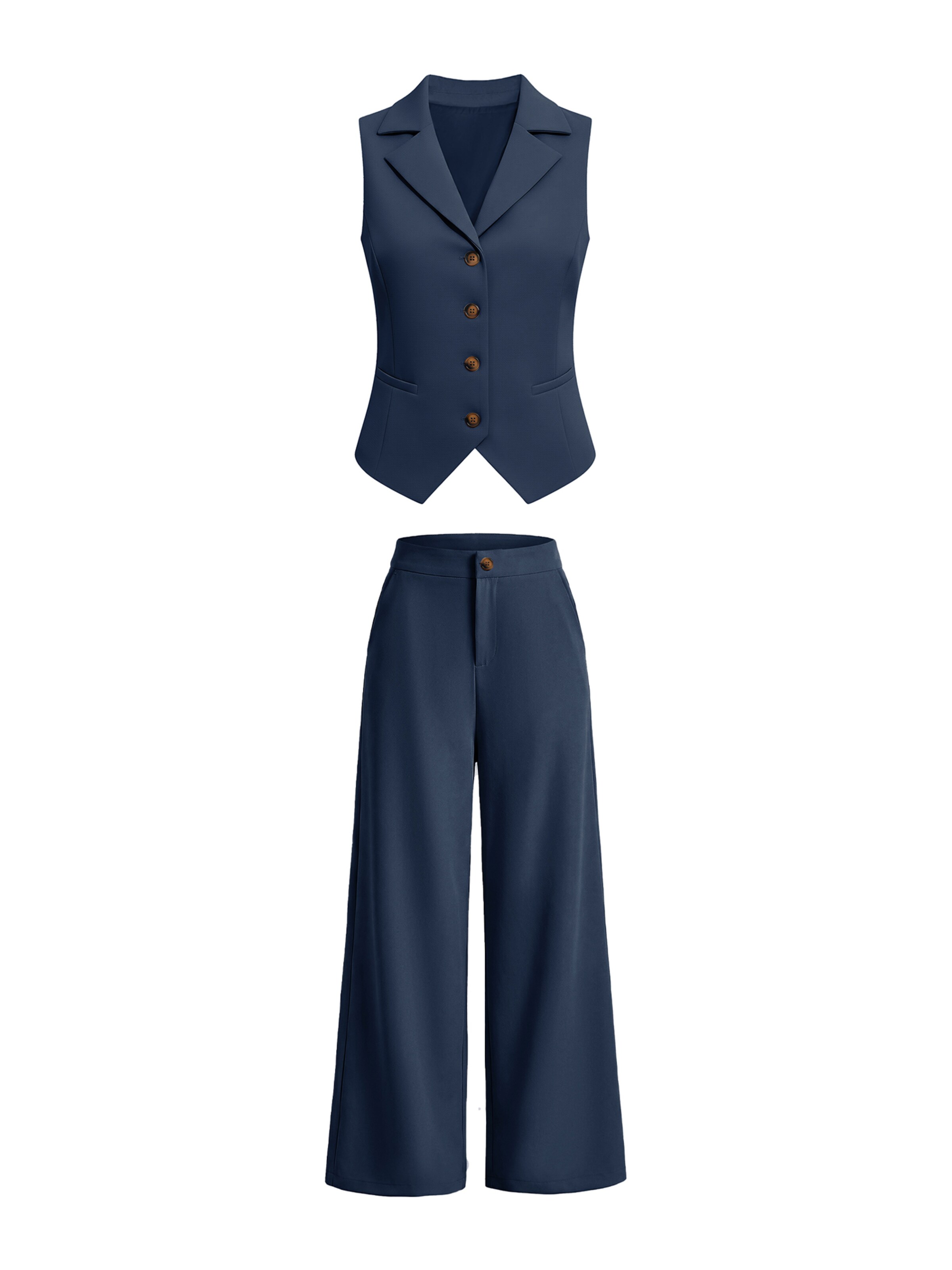 Imily Bela Nohavicový kostým - Modrá: predná strana