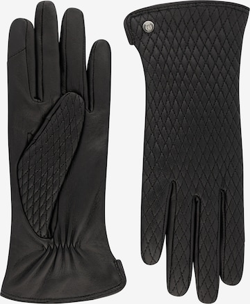 Gants 'PIENZA TOUCH' Roeckl en noir : devant