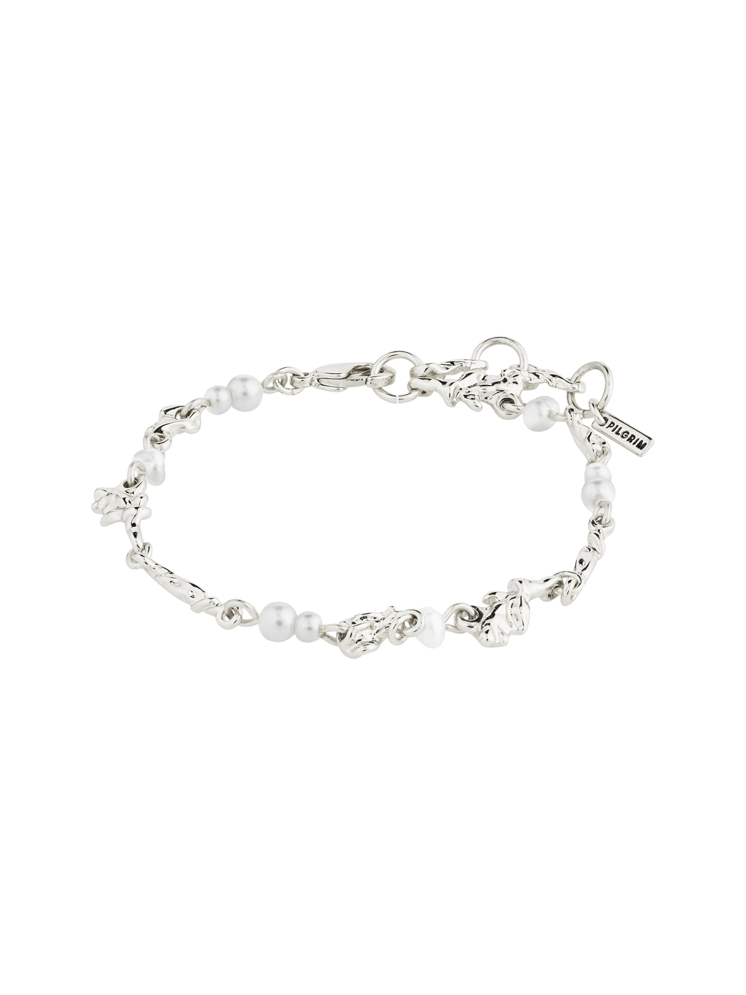 Pilgrim Браслет в Серебристый: спереди
