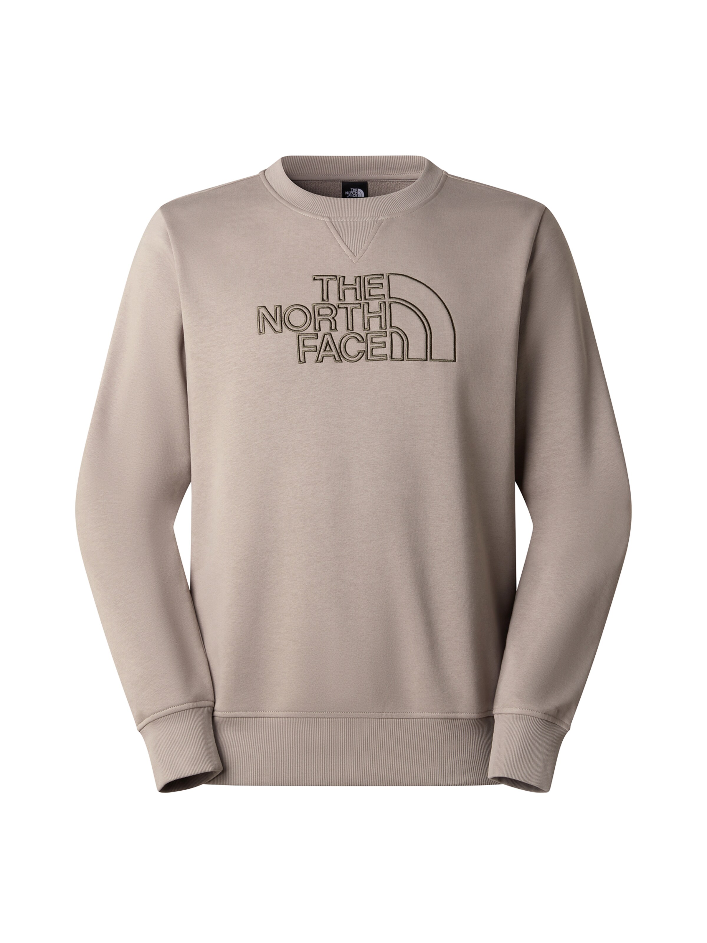 THE NORTH FACE Sveter 'M DREW PEAK LIGHT REGULAR CREW' - Sivá: predná strana