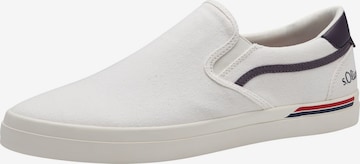 s.Oliver Slip-Ons in White: front