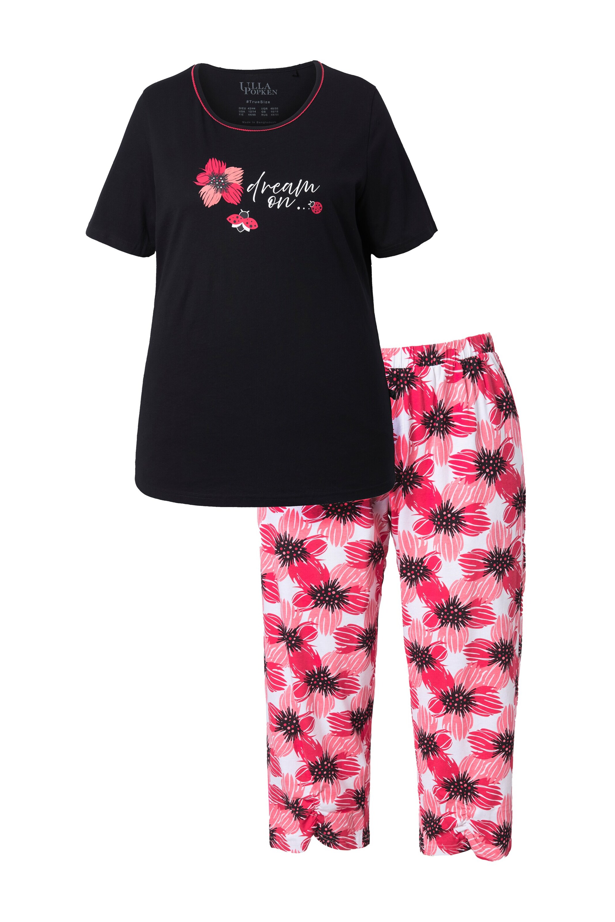 Ulla Popken Pyjama in Roze: voorkant