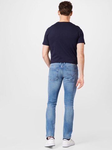 TOM TAILOR DENIM - Slimfit Calças de ganga 'Piers' em azul