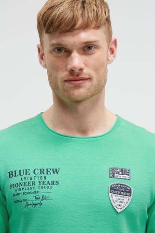 CAMP DAVID Sweater in Green: front