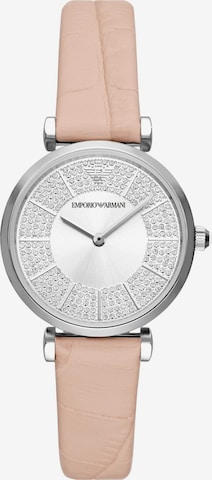 Emporio Armani Analogové hodinky – stříbrná: přední strana