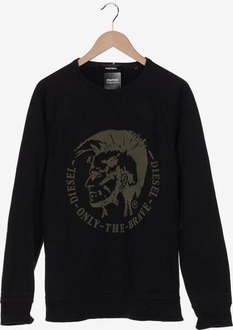 DIESEL Sweatshirt & Zip-Up Hoodie in L in Black: front