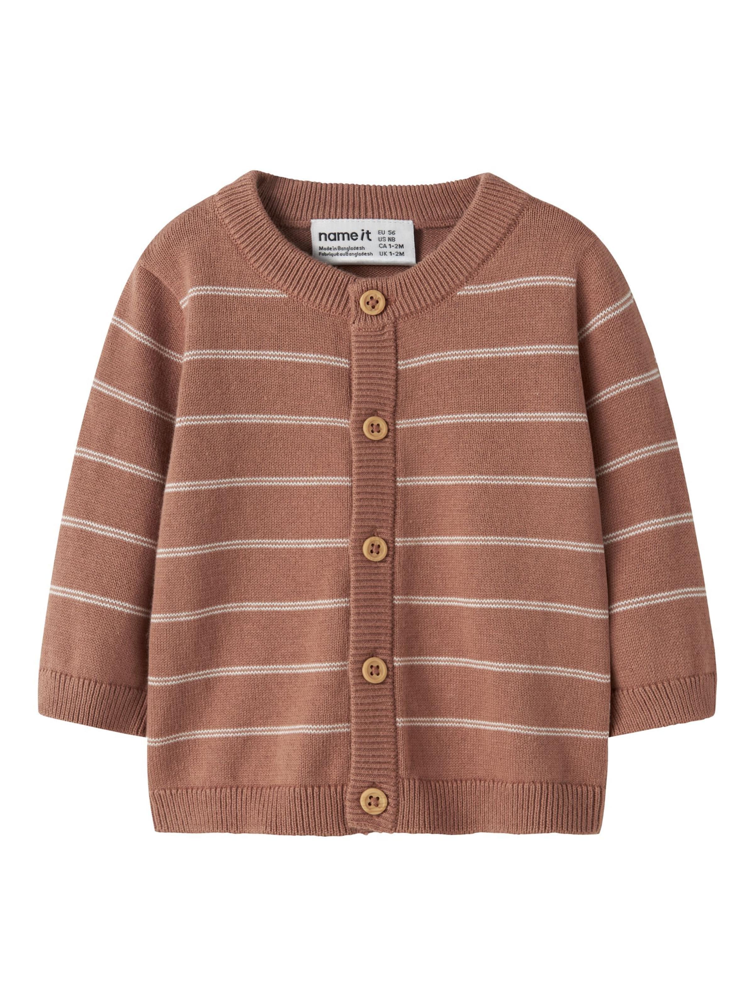Cardigan NAME IT en marron : devant