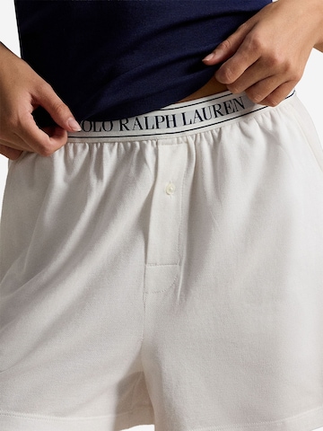 Polo Ralph Lauren Korte pyjama ' Knit Oxford ' in Wit