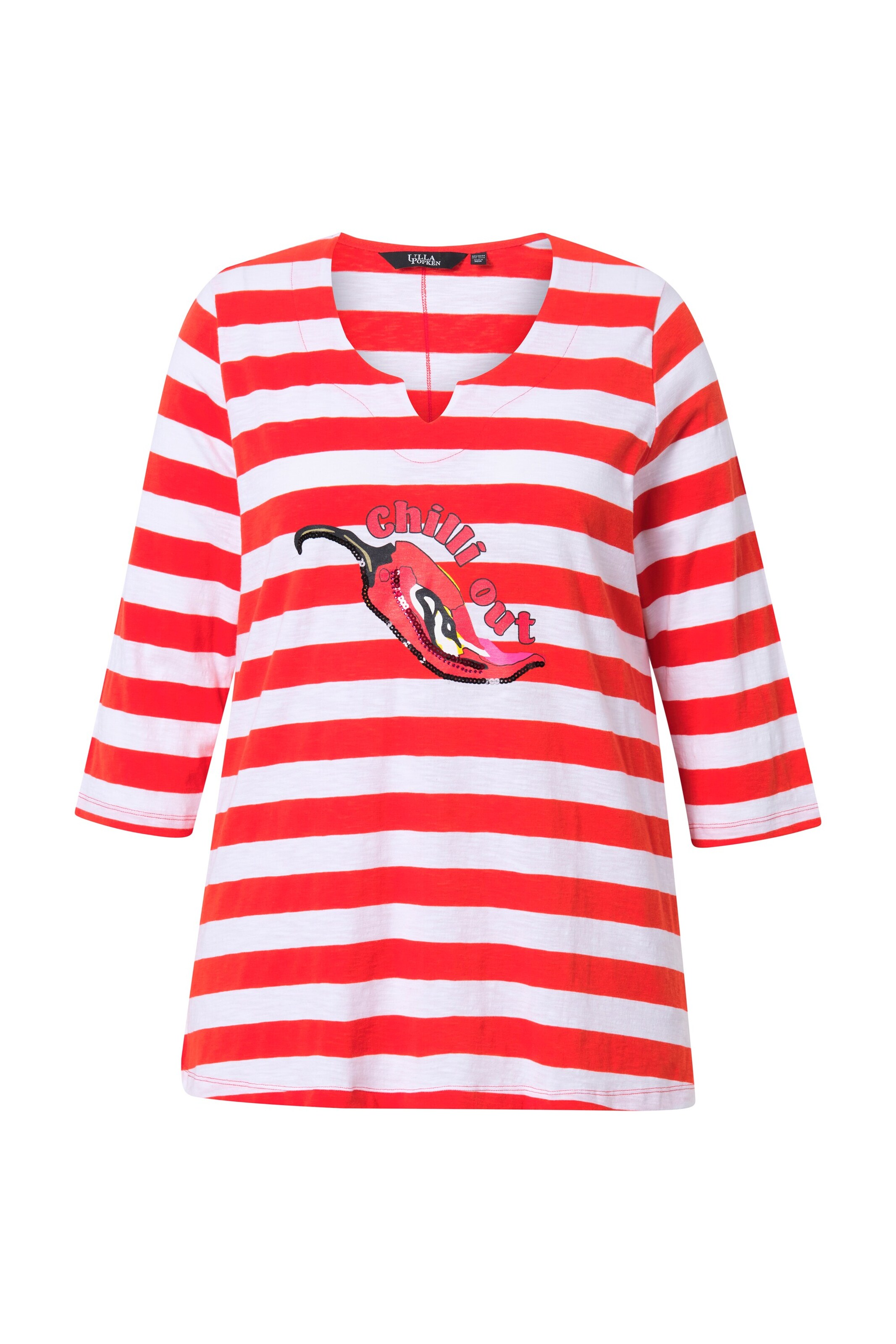 Ulla Popken Shirt in Rot: Vorderseite