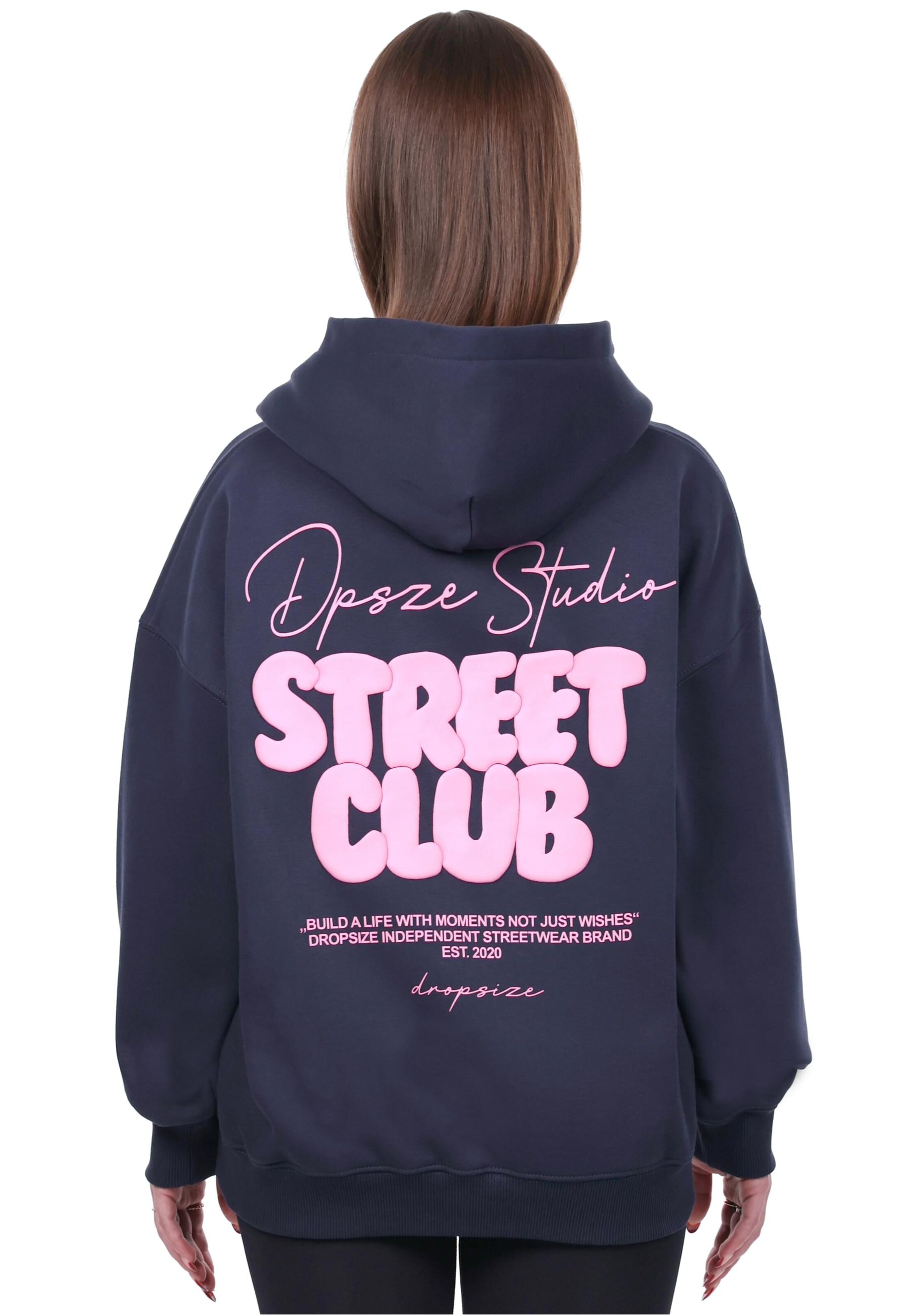 Dropsize Sweatshirt 'Street Club' in Blue: front