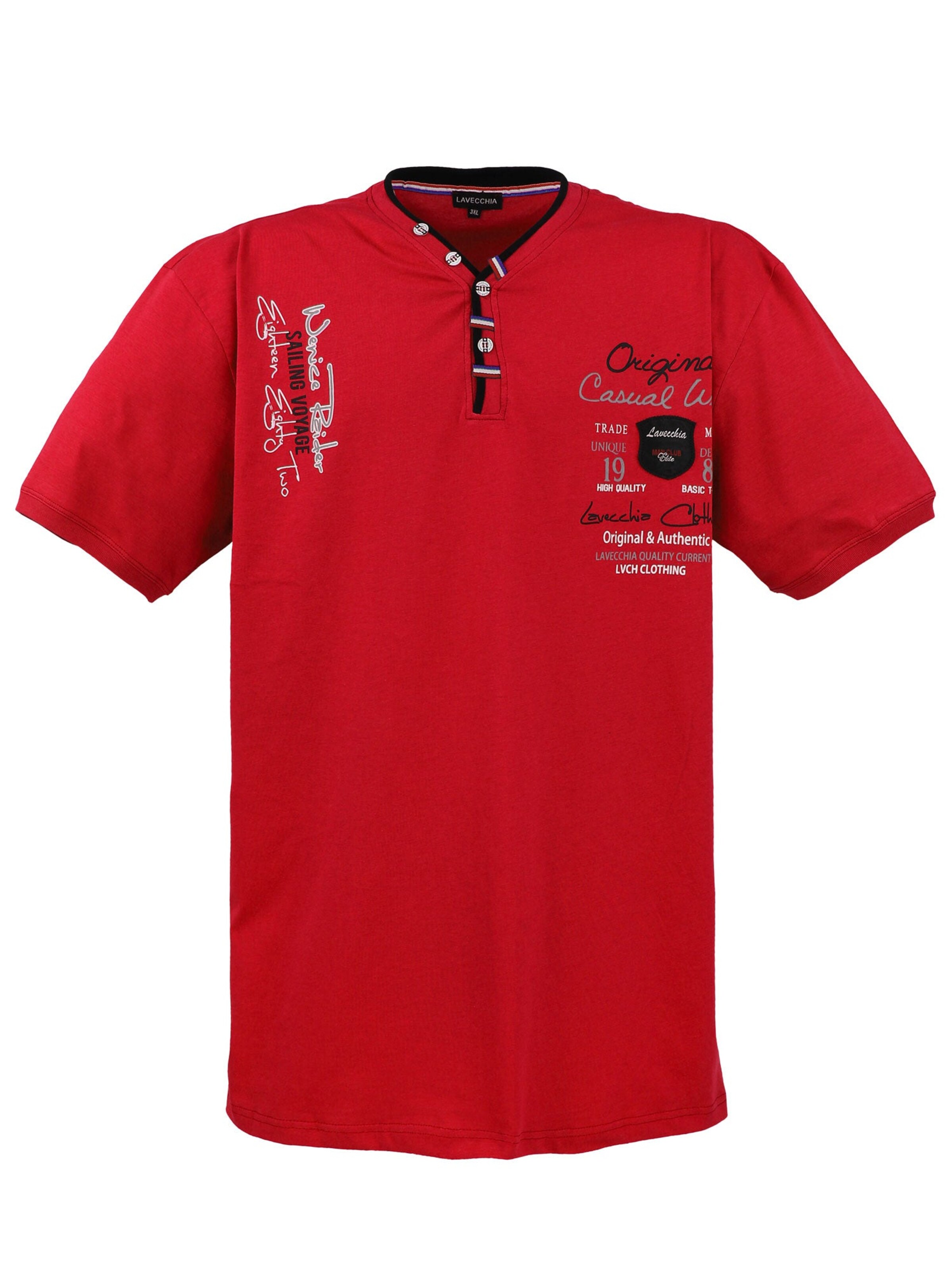 Lavecchia Shirt 'LV-2042'‌‌ in Rot: Vorderseite
