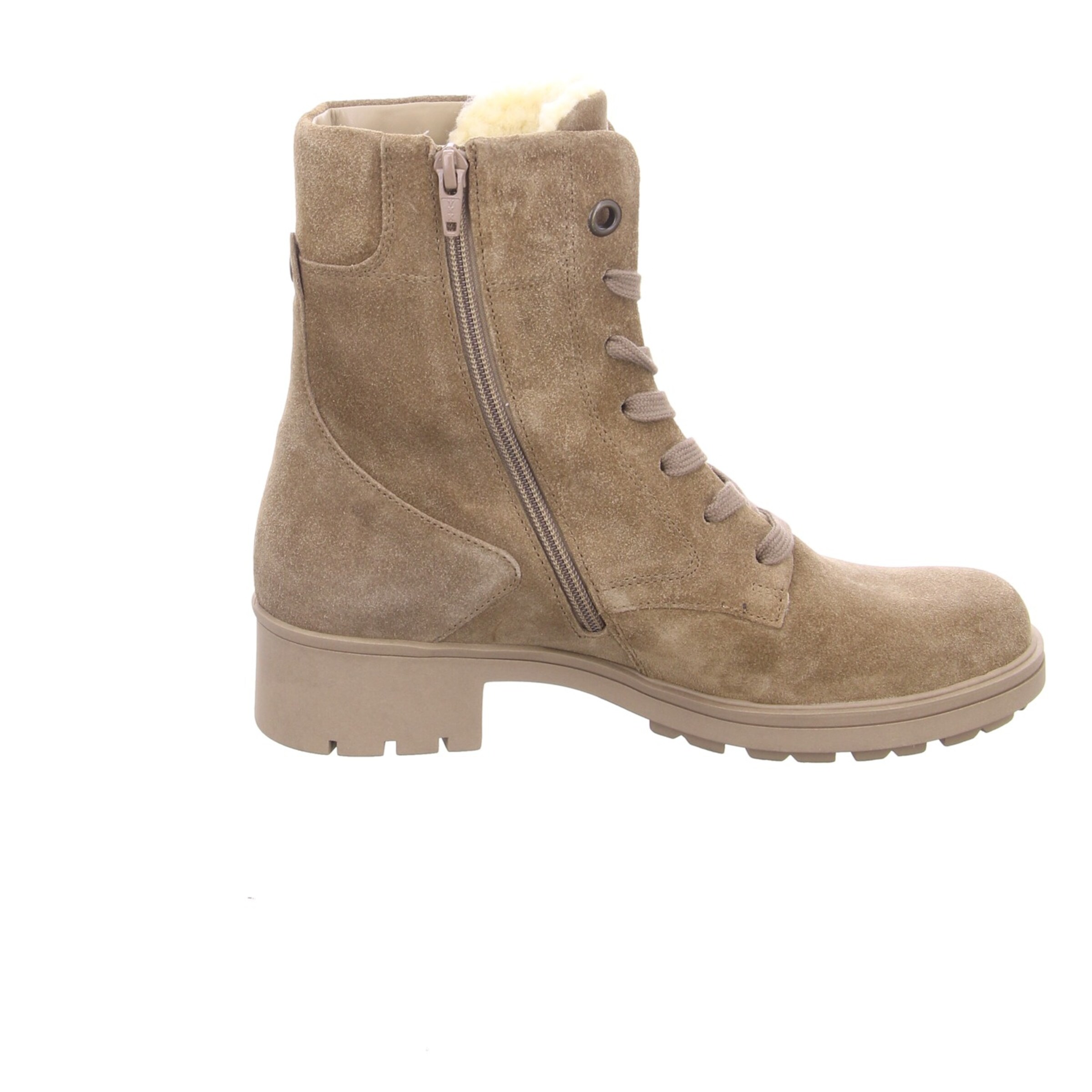 GABOR Lace-up bootie in Brown